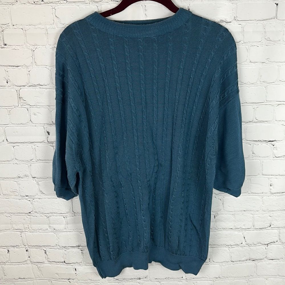 Irvine Park Vintage Short Sleeve Sweater Size Large